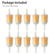 10 Pcs 1/4\ 6mm/8mm Inline Fuel Filter for Small Engine Lawn Garden Mower