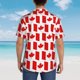 thumbnail image 4 of Balery Canada Camisas hawaianas de manga corta para hombre, camisas playeras de corte holgado, camisas de vacaciones con botones,3X-Large, 4 of 7