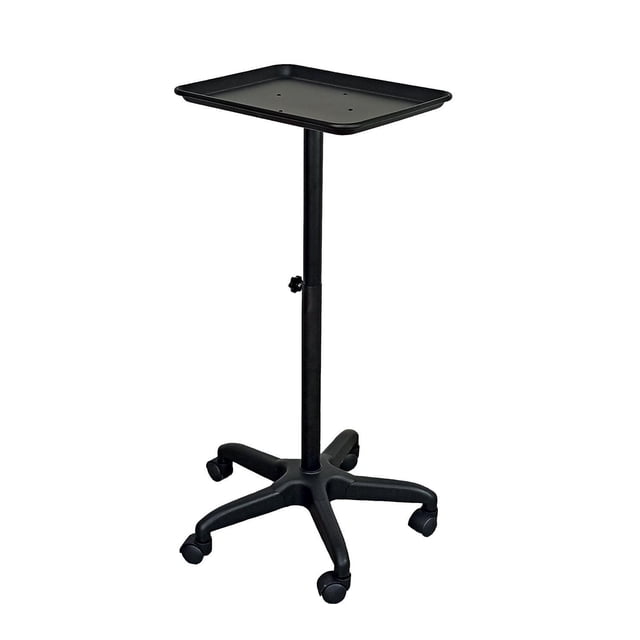 Mesa Auxiliar Multifuncional Plata Estilista, Barbería negro Letmex BM 3068