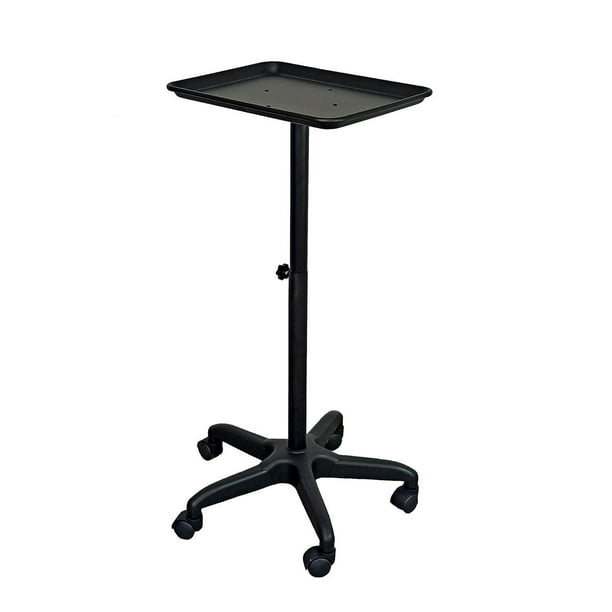 Mesa Auxiliar Multifuncional Plata Estilista, Barbería negro Letmex BM 3068