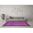 thumbnail image 3 of Ahgly Company Indoor Rectangle Abstract Purple Contemporary Area Rugs, 7' x 9', 3 of 4