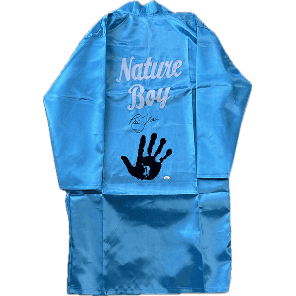 Ric Flair Signed Autographed & Personal Chop Handprint Blue Robe JSA Authentic