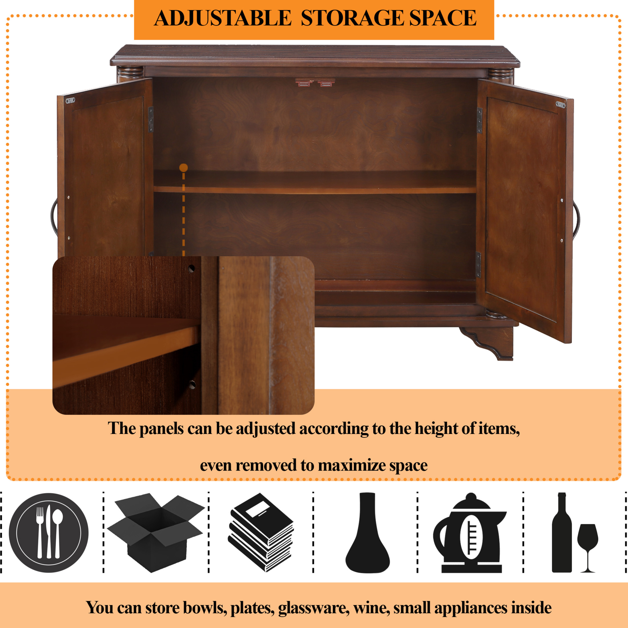 Noble House Jemima 40" Console Table, Pine Wood Frame with Storage Shelf for Hallway or Sofa Table, Light Espresso