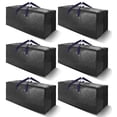 thumbnail image 1 of Bolsas de mudanza VELVETSURE Heavy Duty, extra grandes, juego de 6 unidades, negras, 1 of 7