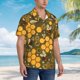 thumbnail image 3 of Balery Bees and Honeycombs Camisas hawaianas de manga corta para hombre, camisas playeras de corte holgado, camisas de vacaciones con botones,Medium, 3 of 7