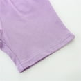 thumbnail image 5 of Cethrio Kids Girls Athletic Shorts, Graphic Elastic Waist Running Casual Summer Shorts Purple Size 2 T, 5 of 6