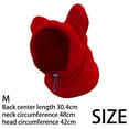 thumbnail image 2 of TELOLY Winter Pet Hats Adjustable Wool Ear Hooded, Dog Hood Warm Hat Thickened Neck Warmer Scarf Ears Hoodie for Small Animal Medium to Large Dog Puppy Training Red, 2 of 7