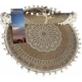 thumbnail image 3 of Ensemble de Table à Manger de 4 Boules Blanches D Caisin Boho Sets de Table Ronds Assiettes Sets de Table Ferme Macramé, 3 of 3