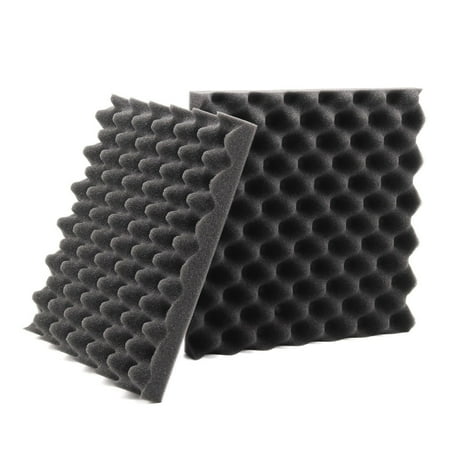 20 Pk Acoustic Foam Black Egg Crate Panel Wall Tile Audio Home Studio 