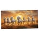 thumbnail image 1 of Pintura de caballo, obra de arte, artesanía, decoración de pared, impresión para sofá, fondo, dormitorio, estilo I 40X20CM, 1 of 8