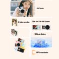 thumbnail image 5 of 5K 80MP Digital Camera Dual Screen Autofocus 18x Zoom WiFi Compact Camera with Flash Light for Vlogging (3.94 in / 10 cm, Pink), 5 of 9