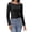 Black, variant on Womens Off The Shoulder Tops Long Sleeve Basic T Shirts Going Out Cute Fall Fashion 2024