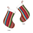thumbnail image 3 of Naloa Mexican Serape Blanket Stripes Christmas Stockings Decorations, Xmas Ornaments, DIY Personalized Farmhouse Decor for Home Family Party Tree, 3 of 7