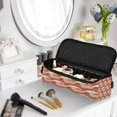 thumbnail image 6 of Hair Tools Storage with Heat Resistant Mat- Brown Waves Printed Curling Iron Travel Bag/Flat Iron Case for Women, 6 of 8