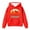 Red, variant on Teen Girls Hoodies Sweatshirts Winter Warm Pullover With Pocket Cute Horse Print Long Sleeve Hooded Sweatshirt Kids Clothing Black Size 13-14T
