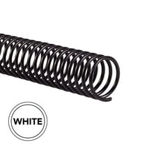 GBC Color Coil Binding Spines, 20 mm, White, 100 Pack