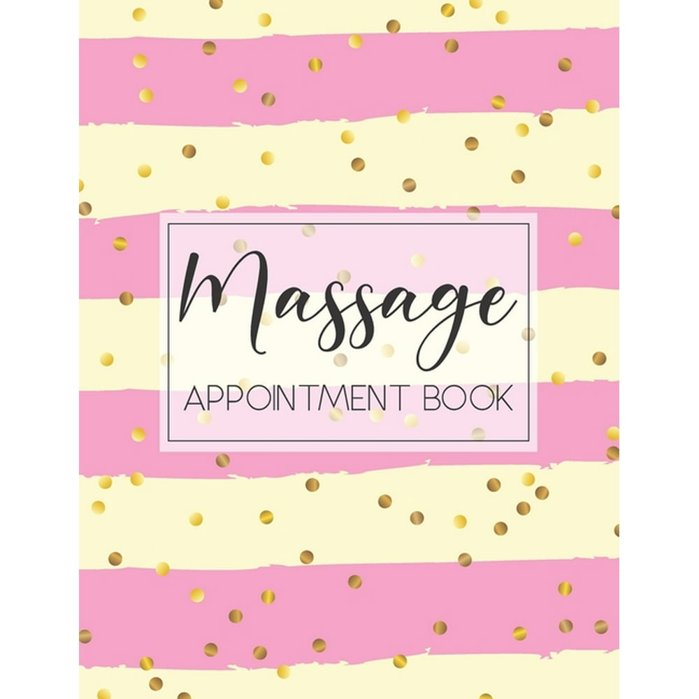 8 Columns for Massage Therapy Appointment Book Undated 52 Weeks Monday