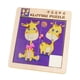 thumbnail image 3 of Rompecabezas de números y formas, rompecabezas de animales, rompecabezas de madera, tablero Jirafa, 3 of 9