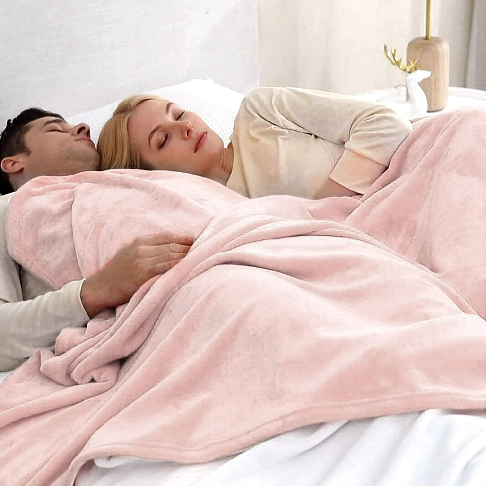 Dusky pink throw blanket hotsell