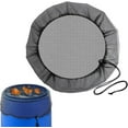 thumbnail image 4 of HUGFEGWE Rain Mesh Screen, Rainwater Barrel Debris, Filter for Rain Barrel, Black Rain Water Collection Bucket Netting Cover with Adjustable Drawstring for Prevents Mosquitoes Leaves Debris, 4 of 8