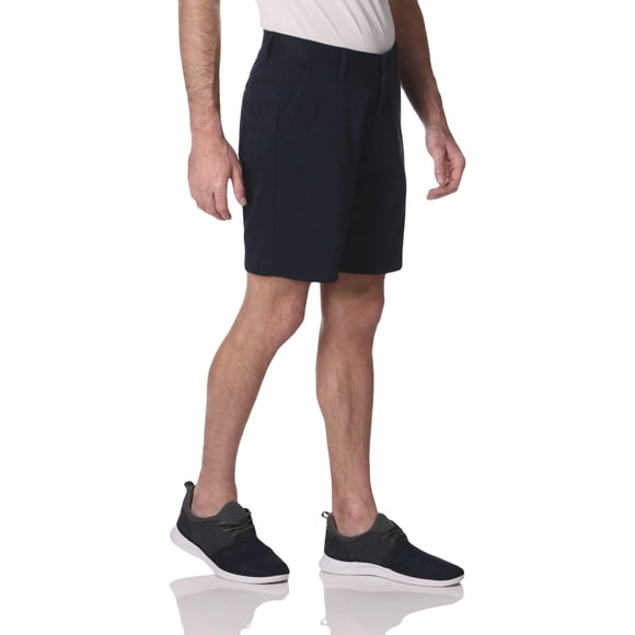 Nautica Short de Pont Chino Extensible à devant Plat pour Hommes, Bleu Marine, 36W