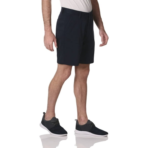 Nautica Men's Classic Fit Flat Front Stretch Solid Chino Deck Short, True Navy, 36W