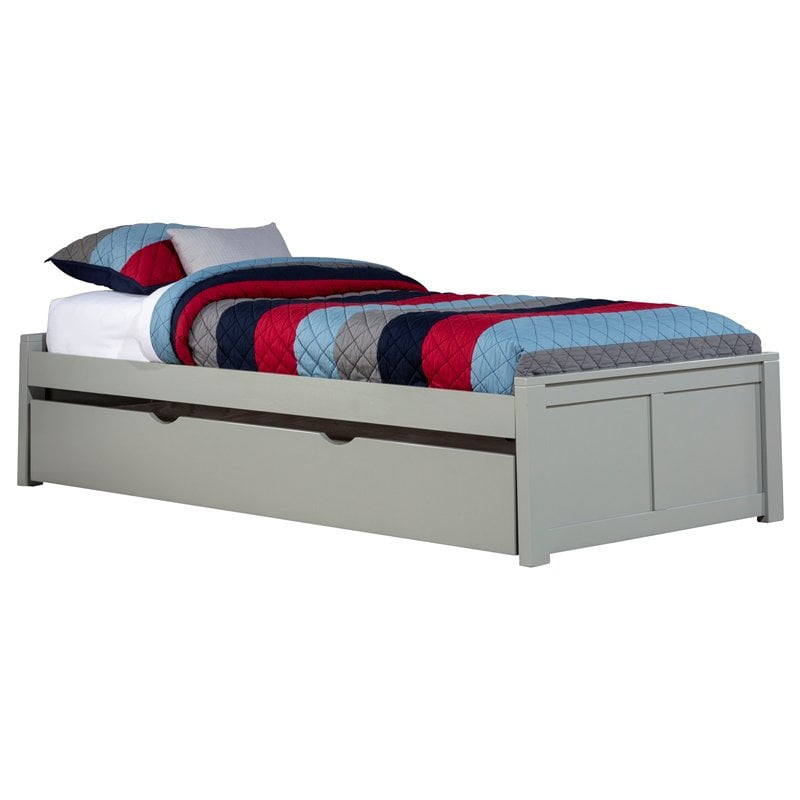 Teen Caspian Bookcase Twin Bed Gray, Caspian White Twin Bookcase Bed With Storage