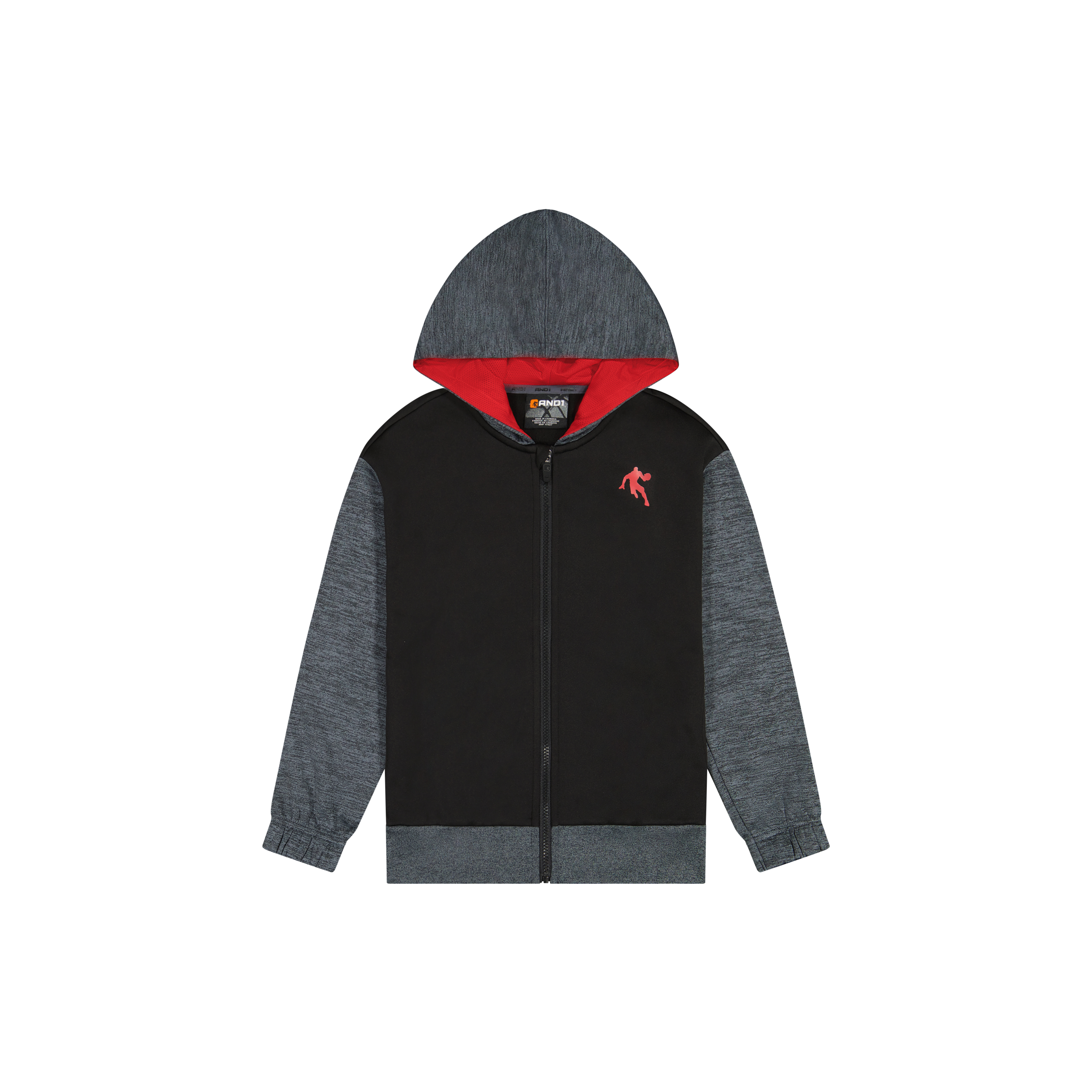 AND1 Boy's Athletic Full-Zip Jacket, Sizes 4-18