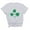 White, variant on Timegard St Patrick's Day Shirts for Women Shamrock Graphic Tee Shirt Solid Color Comfy Top Crewneck