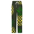 thumbnail image 5 of Pineapple Winter Female Pants Flannel High Waist Women Pants Lady Warm Straight Leg Plush Trousers, 5 of 7