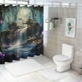 thumbnail image 7 of BCIIG Bathroom Decor Set 1723632113980442 Multi-size Colorful Luxurious Graphic Print Polyester Fabric Fashion Shower Curtain Set with Hooks 60"x72, 7 of 7