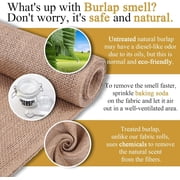 AK TRADING CO. 40 Wide Burlap Fabric 10oz Natural - Heavy Duty 100% Jute Material for Upholstery, Home Dcor, Gardening, Wedding Projects - Eco-Friendly & Biodegradable - 40 Inches x 2 Yards