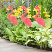 HEMOTON  Simulated Flamingo Ornaments Decoration for Crafts Decorations Red