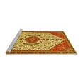 thumbnail image 2 of Ahgly Company Machine Washable Indoor Rectangle Persian Yellow Traditional Area Rugs, 3' x 5', 2 of 4