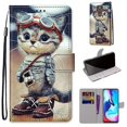 thumbnail image 2 of Case For Motorola Moto G9/ G9 Play Creative Pattern Tui Magnetic Card Holder Wallet - Kitten, 2 of 5