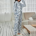 thumbnail image 2 of Joyshaper Womens Pajama Set Long Sleeve Soft Cotton Nightwear Sleepwear Loose Drawstring Home Wear Lounge Sets Camo S, 2 of 6