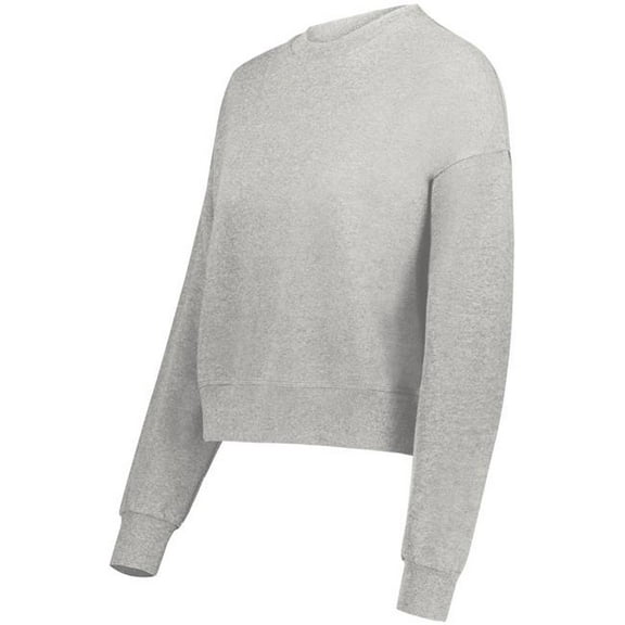 Augusta Sportswear 5424.017.XL Ladies Slouchy Crew T-Shirt, Charcoal Heather - Extra Large