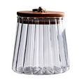 thumbnail image 3 of Wosthever Frascos de almacenamiento de vidrio Contenedor transparente Cristal moderno con tapa Cocina Comida Café Condimento Galleta Botella Almacenamiento y organización del hogar, 3 of 6