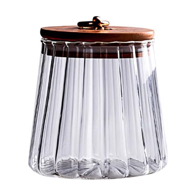 Billuyoard Frascos de almacenamiento de vidrio, contenedor transparente, latas selladas, comida, té, condimentos, cereales, galletas, artículos Almacenamiento y organización del hogar