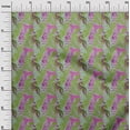 thumbnail image 3 of oneOoneVelvetLightGreenFabricTropicalLeafWithAnimalSewingFabricByTheYardPrintedDiyClothingSewingSupplies58InchWide, 3 of 4