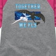 thumbnail image 3 of How to Train Your Dragon - Together We Fly - Toddler & Youth Girls Raglan Graphic T-Shirt, 3 of 5
