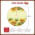 thumbnail image 4 of Kll Sunflowers Christmas Tree Skirt 48",Party Decorations Farmhouse For Christmas Decorations Holiday Party, 4 of 8