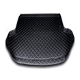 thumbnail image 1 of MPXBM Car Rear Trunk Mat for Tesla Model S 2012 2013 2014 2015 2016-2021,Leather Boot Cargo Liner,Guard Tray Interior Liners Floor Mats Protective Pads,(A/Black), 1 of 6