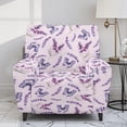thumbnail image 2 of HELLHERO Recliner Chair Covers Lazyboy Lavender Butterfly Print Lift Chair Covers for Electric Recliner Washable Fitted Reclining Couch Slipcovers, Purple, 2 of 8