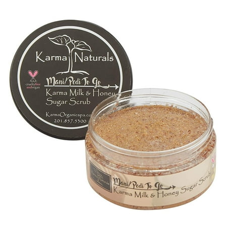 Karma Organic Sugar body scrub and lotion -cruelty-free exfoliating scrub for women (Scrub)