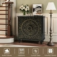 thumbnail image 5 of HLR 32" W Mid Century Modern Accent Cabinet with 2 Doors, Sideboard Buffet with Storage, Black., 5 of 7