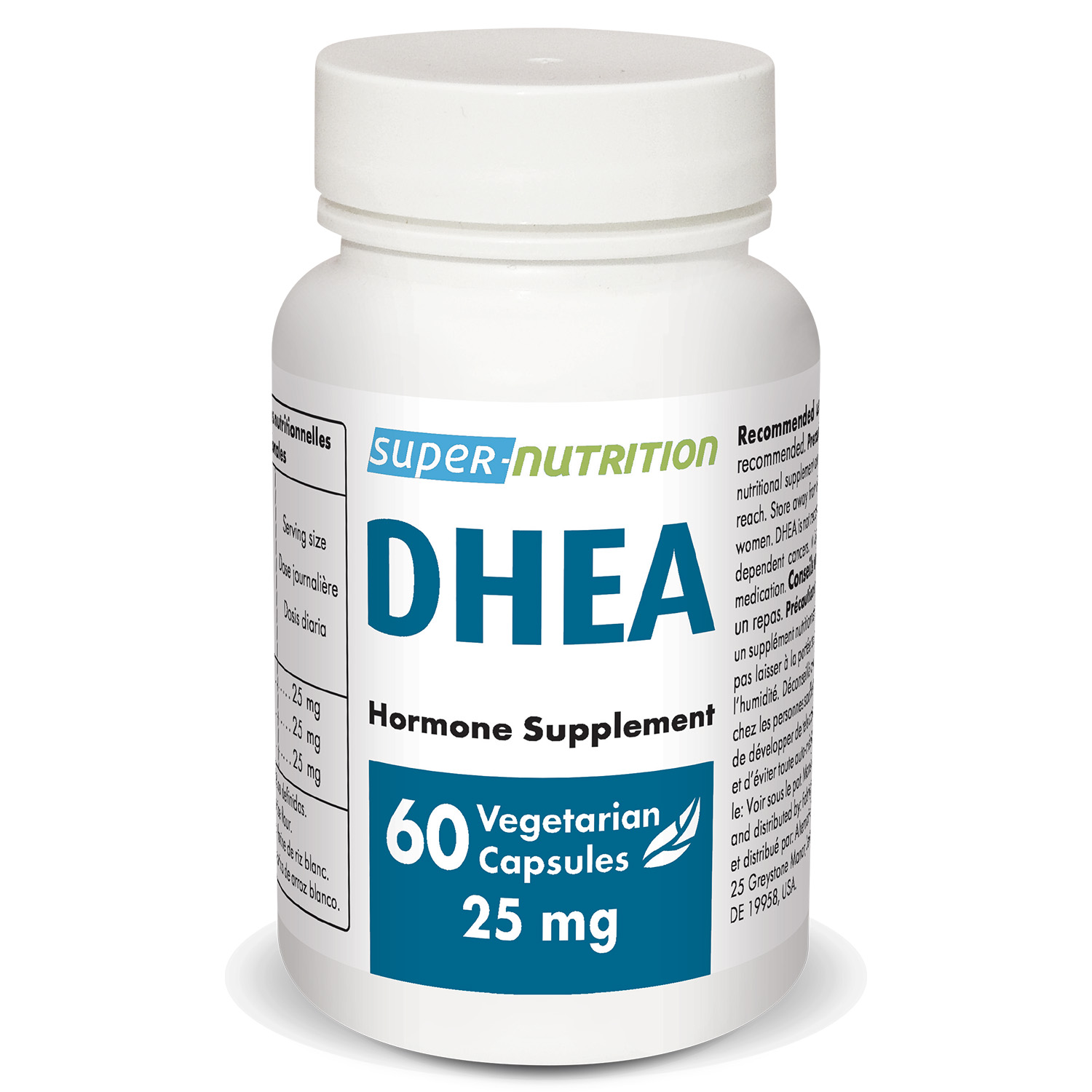 Supersmart DHEA 25 mg (DeHydroEpiAndrosterone) Hormone Balance