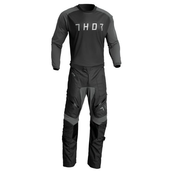 Thor 2023 Terrain Offroad Jersey OTB Pant Combo Black/Charcoal (X-Large / 38)