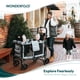 thumbnail image 2 of WONDERFOLD W2 Original+ Stroller Wagon (2 Seater) - Collapsible Wagon Stroller with Seats with 5-Point Harnesses, Easy-Access Door, and Adjustable Sun Canopy, Charcoal Gray, 2 of 5