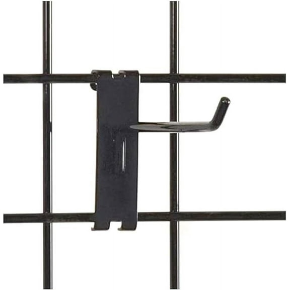 Only Hangers Gridwall Hooks 4" Length Gridwall Peg Hooks (Pack of 25) (4 Inch)